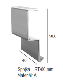 Terasová lišta "NT60" - spojka